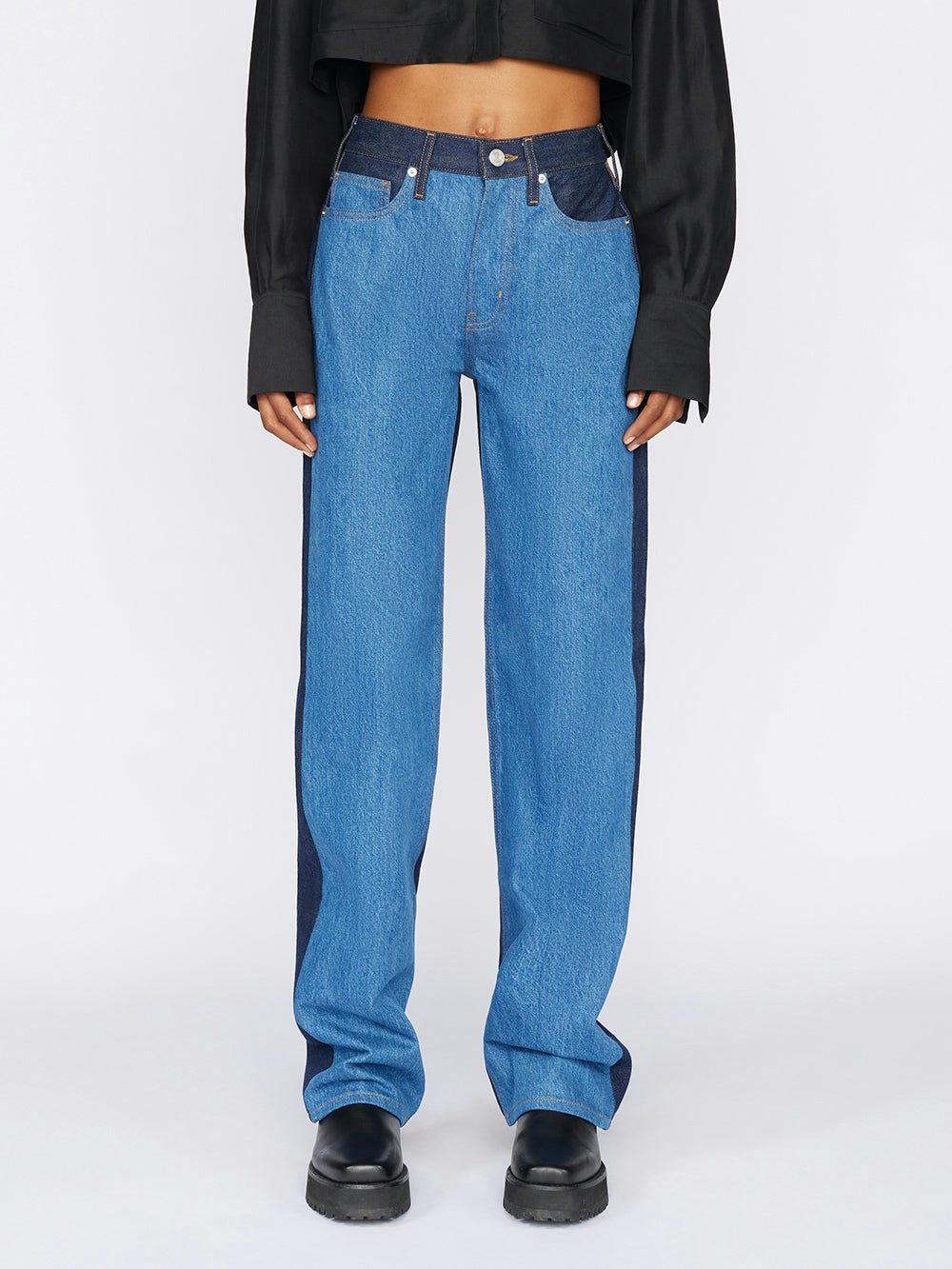 jeans front view